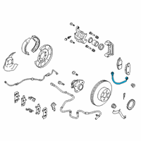 OEM 2021 Nissan Rogue Sport Hose Assy-Brake, Rear RH Diagram - 46210-4CE0D