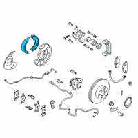 OEM Nissan Rogue Sport Shoe Set-Parking Brake Diagram - D4060-5TA5A