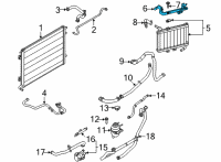 OEM Ford Auxiliary Cooler Mount Bracket Diagram - KR3Z-8A193-A