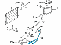 OEM 2021 Ford Mustang Cooler Pipe Diagram - KR3Z-8D031-A