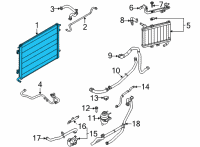 OEM 2021 Ford Mustang Auxiliary Radiator Diagram - KR3Z-8005-C