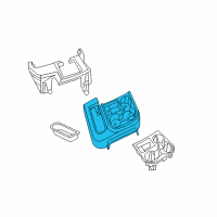 OEM 2008 Dodge Ram 2500 Console-Floor Diagram - 5KK91XDHAA