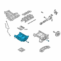 OEM 2021 Kia Stinger Pan Assembly-Engine Oil Diagram - 215203LTC0