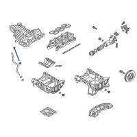 OEM 2019 Kia K900 Oil Level Gauge Rod Assembly Diagram - 266113LTA0