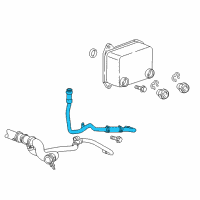 OEM Cadillac CT5 Oil Cooler Pipe Diagram - 12678753