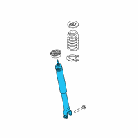 OEM 2016 Ford Police Interceptor Sedan Shock Diagram - DG1Z-18125-C