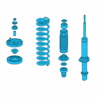 OEM 2005 Honda Accord Shock Absorber Assembly, Right Front Diagram - 51601-SDP-A14