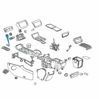 OEM 2009 Chevrolet Traverse Shift Knob Diagram - 25903490