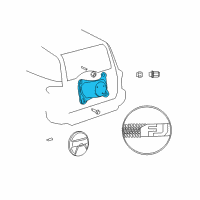 OEM 2010 Toyota FJ Cruiser Spare Carrier Diagram - 51908-35032