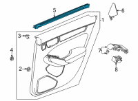 OEM 2022 Honda Civic WEATHERSTRIP, L- RR Diagram - 72875-T20-A01
