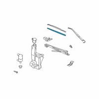 OEM 2003 Hummer H2 Wiper, Windshield Diagram - 88944326