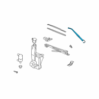 OEM 2003 Hummer H2 Wiper Arm Diagram - 19120891