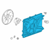 OEM 2012 Chevrolet Captiva Sport Fan Shroud Diagram - 89019142