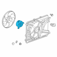 OEM 2012 Chevrolet Captiva Sport Fan Motor Diagram - 89019144