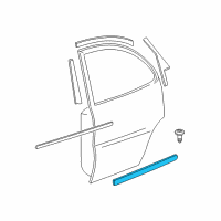 OEM 2001 Chevrolet Impala Body Side Molding Diagram - 10347953