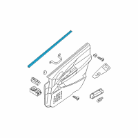 OEM Nissan Quest Seal Assy-Front Door Inside, LH Diagram - 80835-5Z000