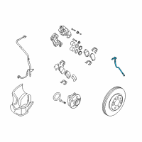 OEM 2007 Hyundai Santa Fe Hose-Brake Front, RH Diagram - 58732-2B000