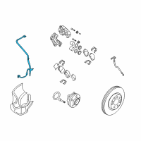 OEM Hyundai Santa Fe Sensor Assembly-Abs Front Wheel , L Diagram - 95670-2B000