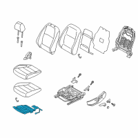 OEM 2019 Hyundai Accent Heater-Front Seat Cushion Diagram - 88190-H9000