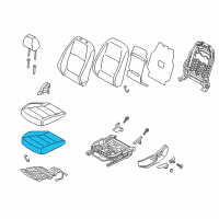 OEM 2019 Hyundai Accent Pad Assembly-Front Seat Cushion, LH Diagram - 88150-H9000