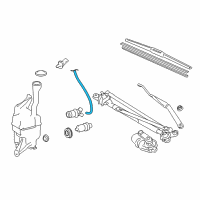 OEM 2012 Toyota Camry Washer Hose Diagram - 85374-06160