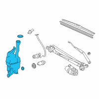 OEM 2018 Toyota Avalon Washer Reservoir Diagram - 85315-06220