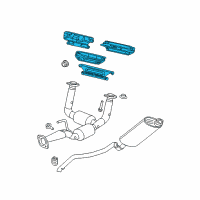 OEM Jeep Grand Cherokee Shield-Exhaust Manifold Diagram - 53013603AA