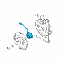 OEM Hyundai Veracruz Motor-Condensor Cooling Fan Diagram - 97786-3J100