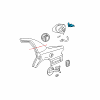 OEM Mercury Grand Marquis Release Solenoid Diagram - F3AZ-5428610-B