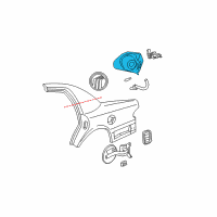 OEM 1996 Ford Crown Victoria Fuel Pocket Diagram - 1W7Z-5427936-AA