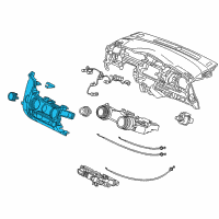 OEM 2018 Honda Fit Panel, Heater Control *NH900L* (NEUTRAL BLACK) Diagram - 79550-T5R-A01ZA