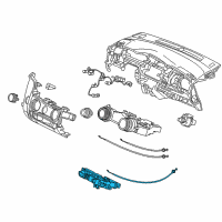 OEM Honda Control Assy., FResh/Recirculating *NH900L* (NEUTRAL BLACK) Diagram - 79580-T5R-A01ZA