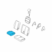 OEM 2005 Ford Freestyle Seat Cushion Pad Diagram - 5F9Z-7463841-DA