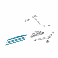 OEM 2010 Lexus RX350 Rear Wiper Blade Diagram - 85242-0E040