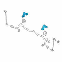 OEM Ford Stabilizer Bar Bracket Diagram - DG9Z-5486-A