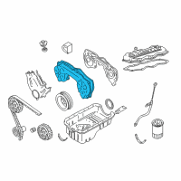 OEM Nissan Frontier Cover Assy-Front Diagram - 13501-4S100