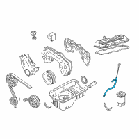 OEM Nissan Frontier Guide-Oil Level Gauge Diagram - 11150-4S100