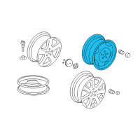 OEM 2010 Honda CR-V Disk, Wheel (17X6 1/2J) (Tpms) (Topy) Diagram - 42700-SWA-A01