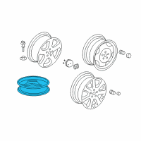 OEM 2008 Honda CR-V Disk, Wheel (17X4T) (Cmc) Diagram - 42700-SXS-A51