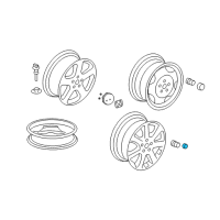 OEM 2005 Honda Accord Cap, Aluminum Wheel Center (Only One) Diagram - 44732-S9A-A00