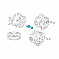 OEM Honda Cap Assembly, Wheel Diagram - 08W16-SCV-100R1