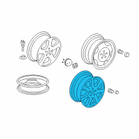 OEM 2010 Honda CR-V Disk, Aluminium Wheel (Tpms) (17X6 1/2J) (Hayes Lemmerz) Diagram - 42700-SYE-A71