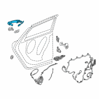 OEM 2014 Chevrolet Impala Handle, Outside Diagram - 13590673