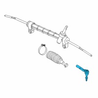 OEM 2004 Chevrolet Malibu Outer Tie Rod Diagram - 19418690