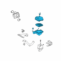 OEM 2009 Toyota Camry Air Cleaner Assembly Diagram - 17700-31741