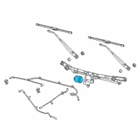 OEM 2021 Jeep Wrangler Motor-Windshield WIPER Diagram - 68383593AA