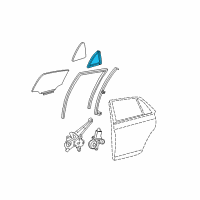 OEM 2007 Toyota Avalon Glass Weatherstrip Diagram - 68188-07010