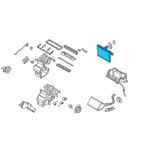 OEM 2013 Hyundai Genesis Coupe Core & Seal Assembly-Evaporator Diagram - 97140-2M000