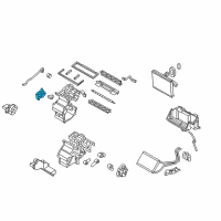 OEM 2012 Hyundai Genesis Coupe Temperature Actuator Motor Assembly Diagram - 97159-2M000