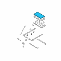 OEM 2008 Ford Escape Upper Weatherstrip Diagram - YL8Z-78502A90-AA